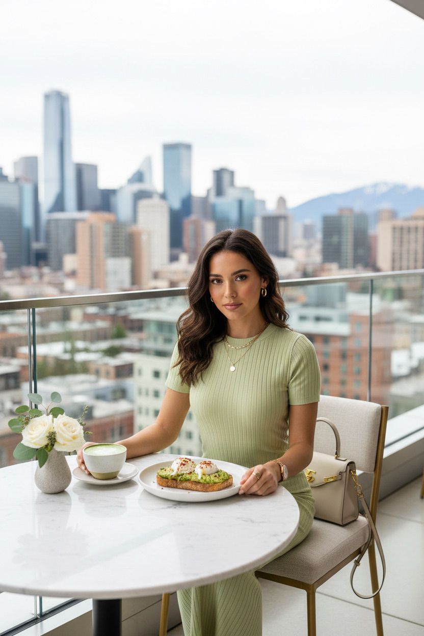 Vestido Verde Salvia Canalé Talla Única 36-40/42