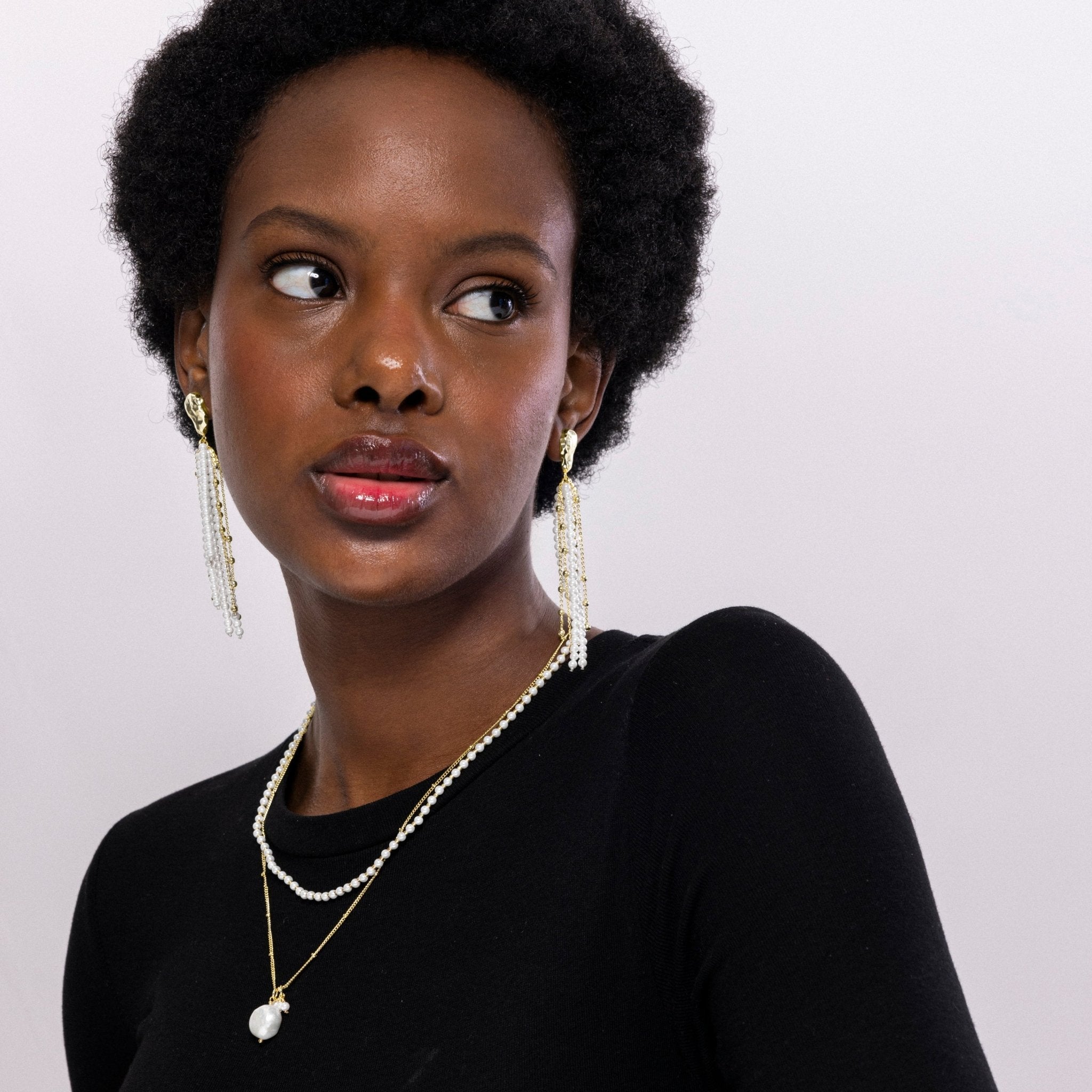 Collar acabado en oro amarilo 18k