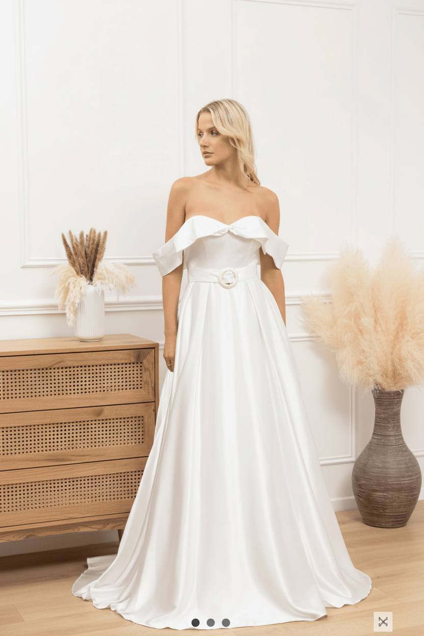 Vestido de Novia Elena - Princesa Escote Barco