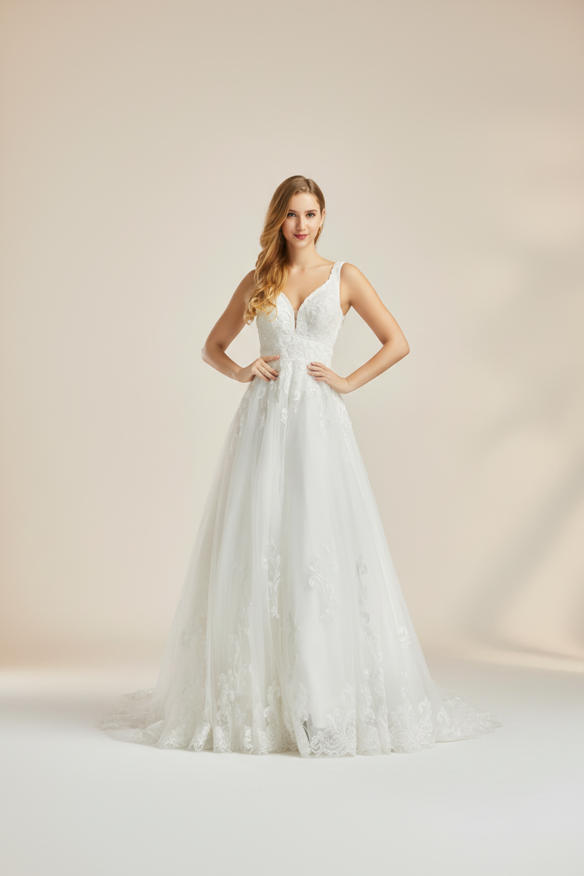 Vestido de Novia Isabella - Princesa Escote Corazón Tul