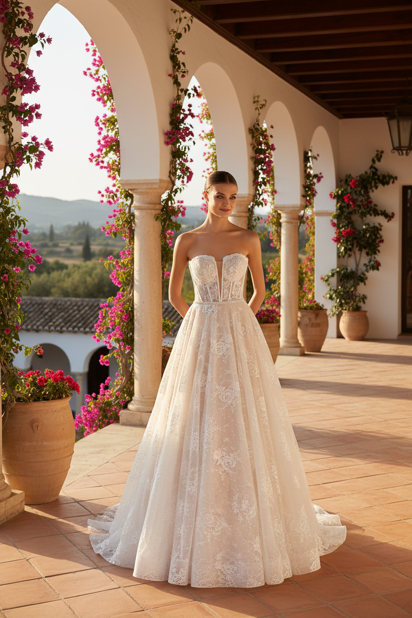 Vestido de Novia Isabel en hacienda española
