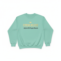 Sudadera menta Cyrena Believe vista plana - fotografía de producto