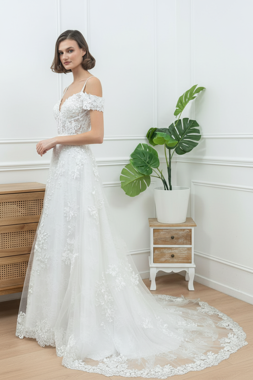 Vestido de Novia Victoria - Vista de perfil