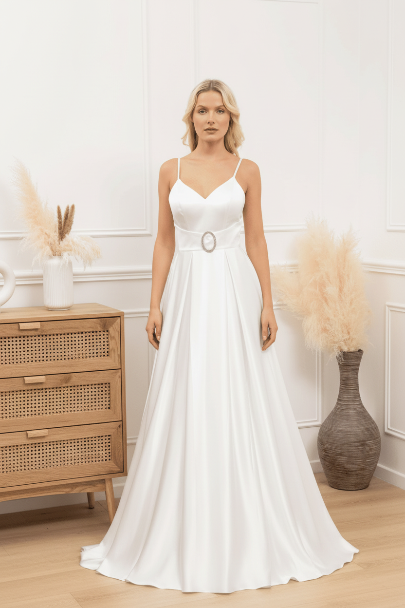 Vestido de Novia Gabriela - Princesa Raso