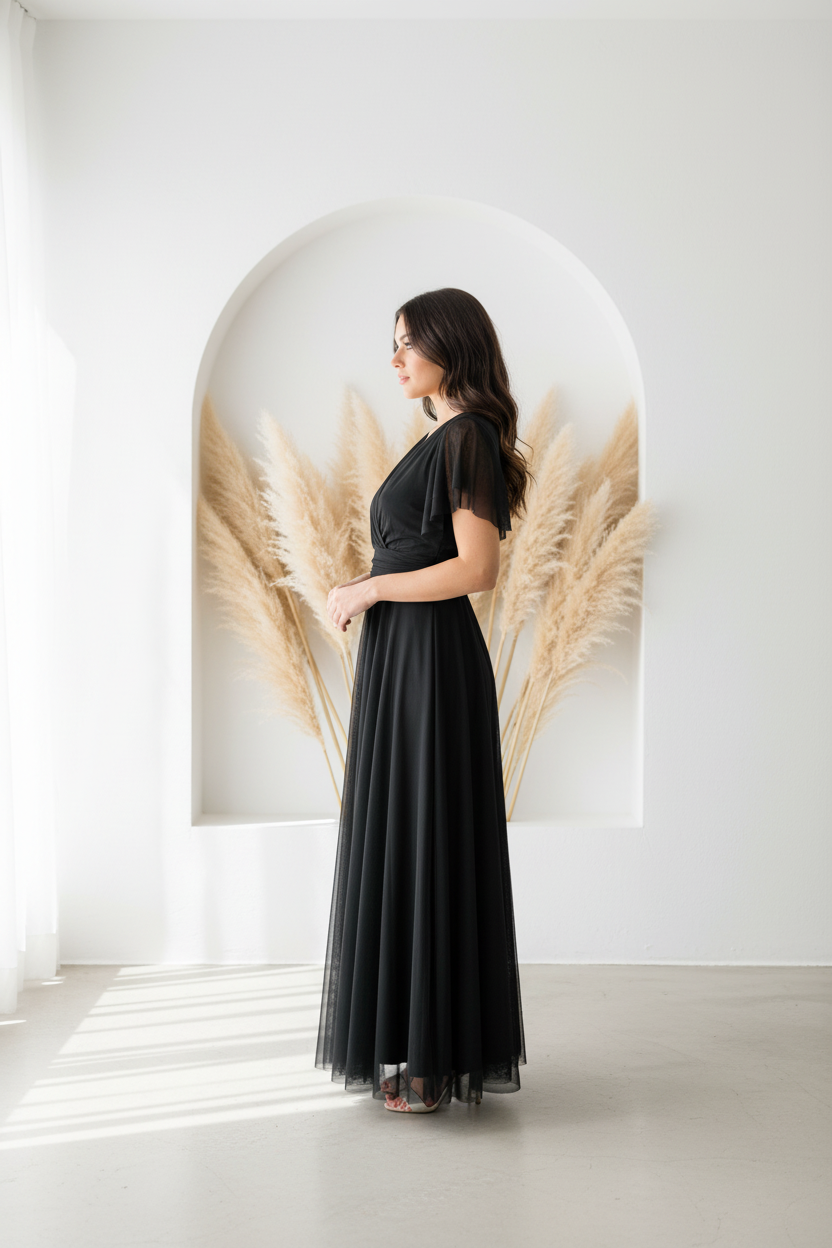 Vestido negro - perfil