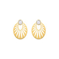 Pendientes acabado oro 18k