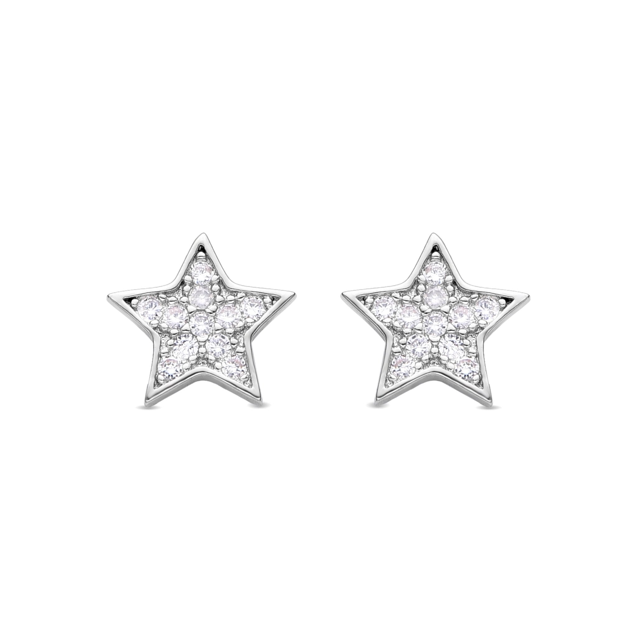 Pendientes acabado plata