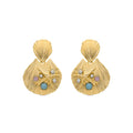 Pendientes acabados en oro amarillo 18k