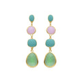 Pendientes acabados en oro amarillo 18k