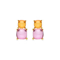 Pendientes acabados en oro amarillo 18k