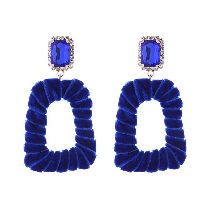 Pendientes Azul Royal Velvet Mini