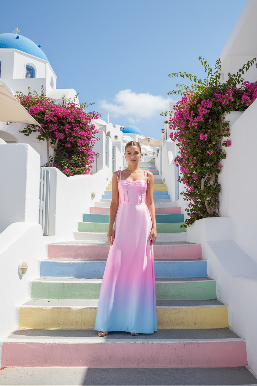 Vestido Aurora Degradé Corsé Talla Única 36-40/42