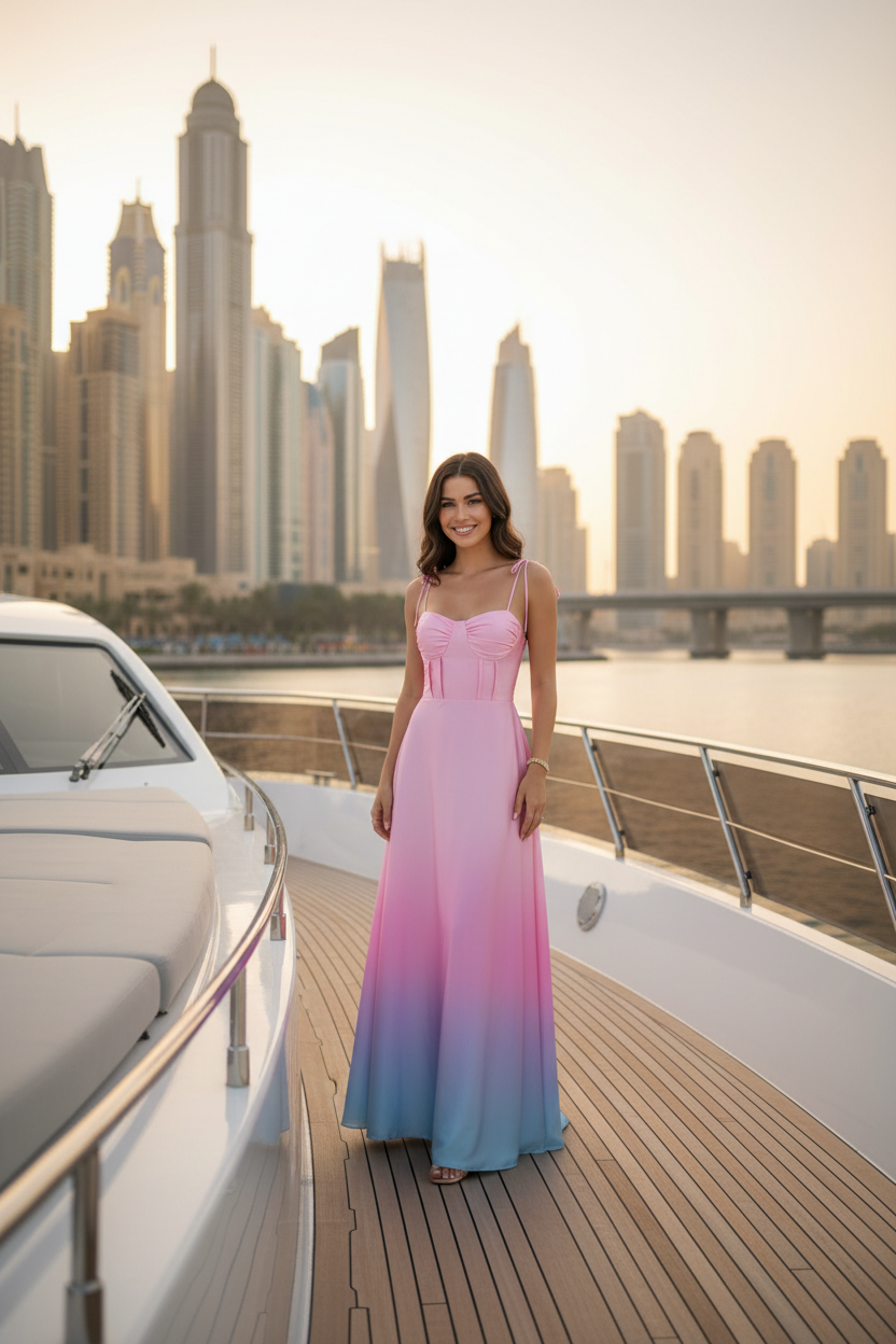 Vestido Aurora Degradé Corsé Talla Única 36-40/42