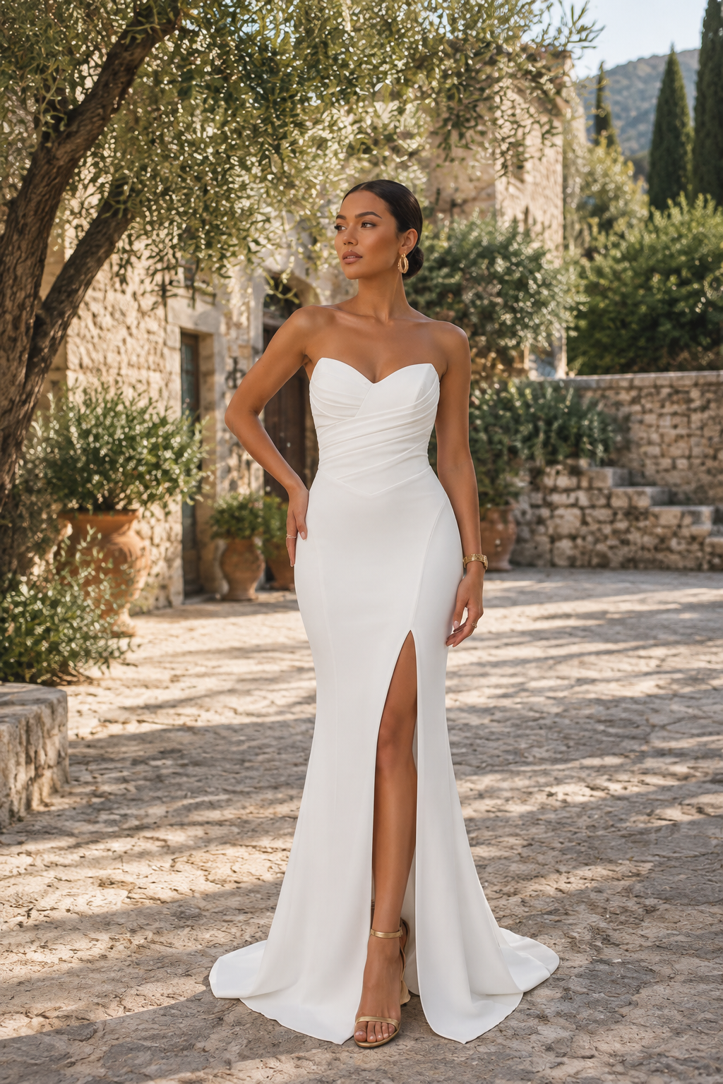 Vestido de Novia Sirena Strapless