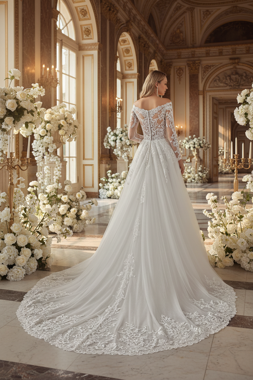 Vista de Espalda - Vestido de Novia