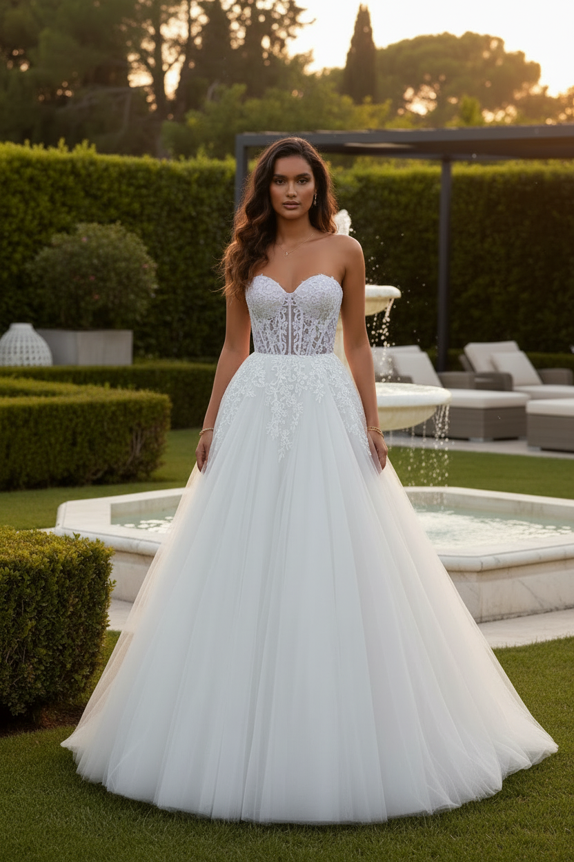 Vestido Novia Corset Tulle- EXCLUSIVO ONLINE